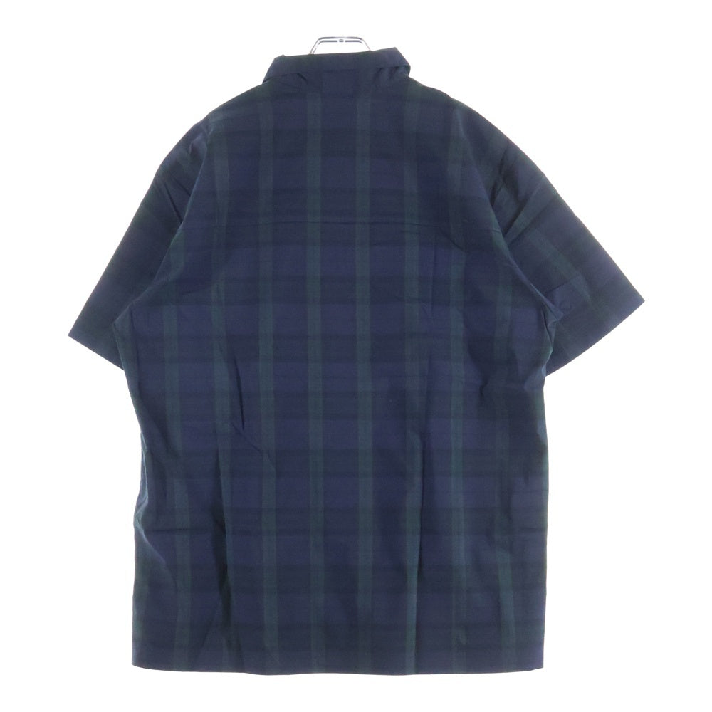 WTAPS(ダブルタップス) 21SS UNION 01 SHIRT ユニオン チェック 半袖シャツ ネイビー/グリーン 211TQDT-SHM03