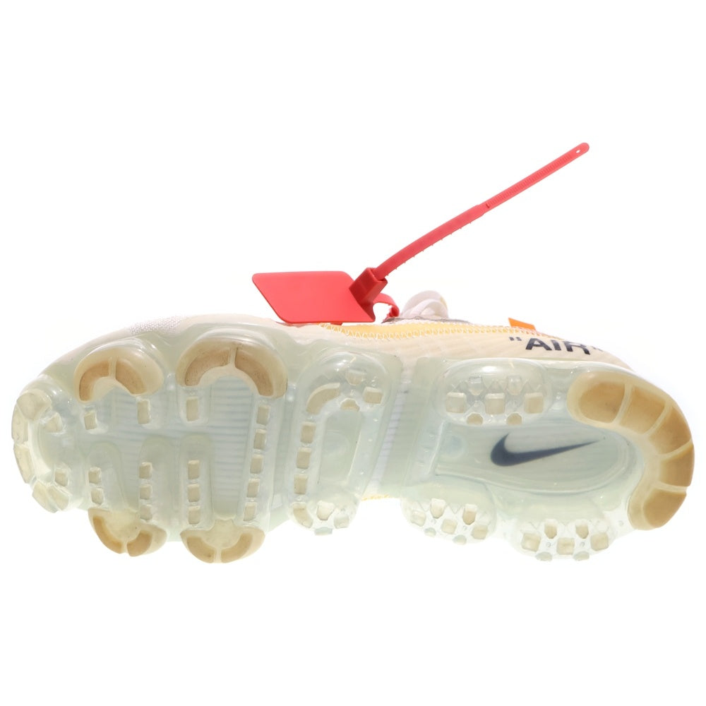 NIKE(ナイキ) ×OFF-WHITE THE 10 AIR VAPORMAX FK オフホワイト ザテン エアヴェイパーマックス フライニット ローカットスニーカー ホワイト US10/28cm AA3831-100