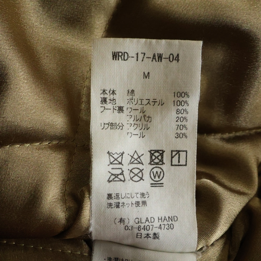 weirdo(ウィアード) 17AW HOT WRD COAT 両面プリント フーデッド ホット ウィアード ジャーマンコードコート ネイビー WRD-17-AW-04