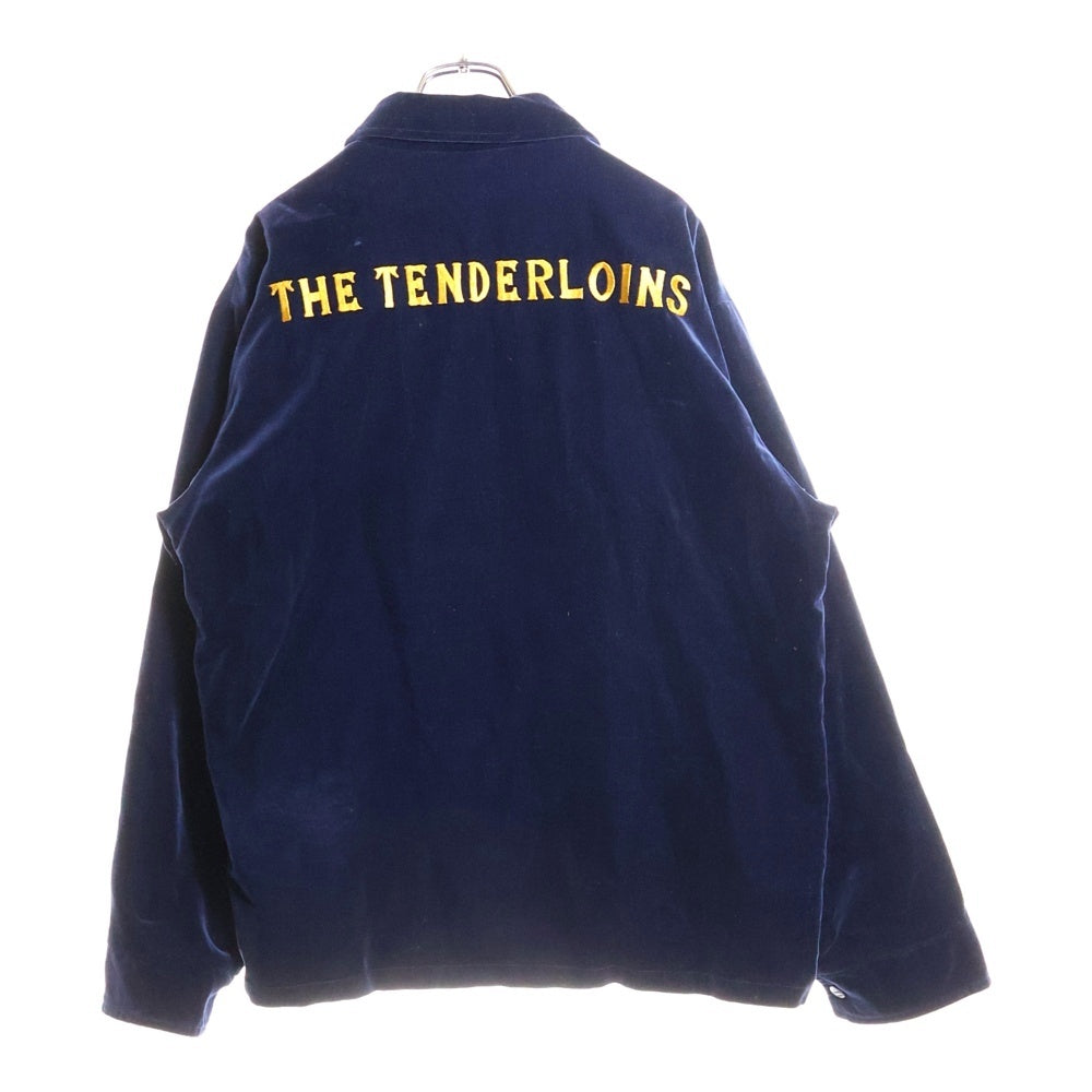TENDERLOIN(テンダーロイン) バックロゴ刺繍 ベロア ボタンダウン