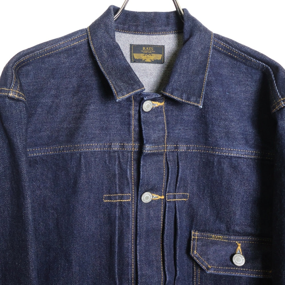 RATS(ラッツ) 1stサンプリング フロントポケット シンチバック デニムジャケット インディゴ RJ-0210B