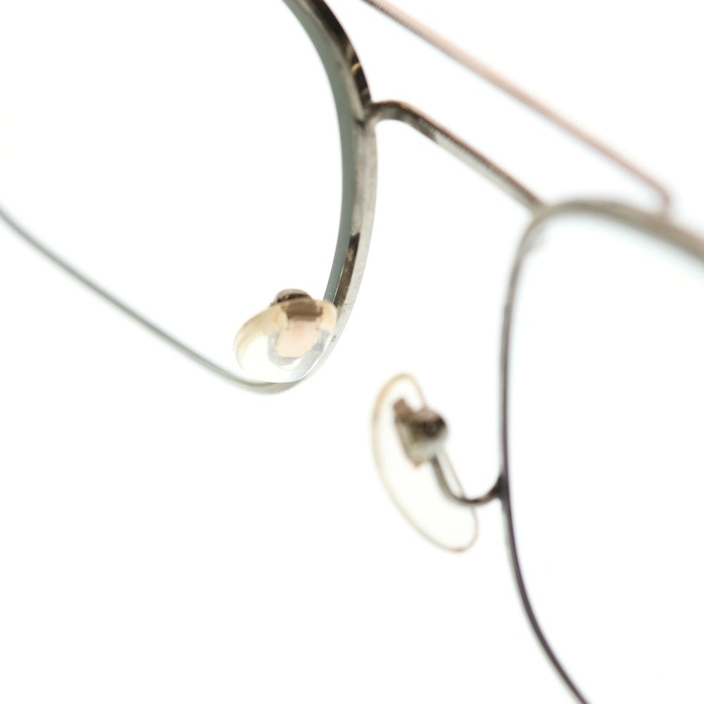VINTAGE(ヴィンテージ) 50-60S VINTAGE FRENCH AVIATOR SUGLASSES ダブルブリッジ スクエア型 サングラス 眼鏡 アイウェア シルバー レディース