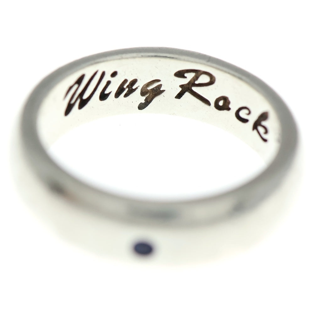 WING ROCK(ウィングロック) SAPPHIRE プレーンリング シルバー