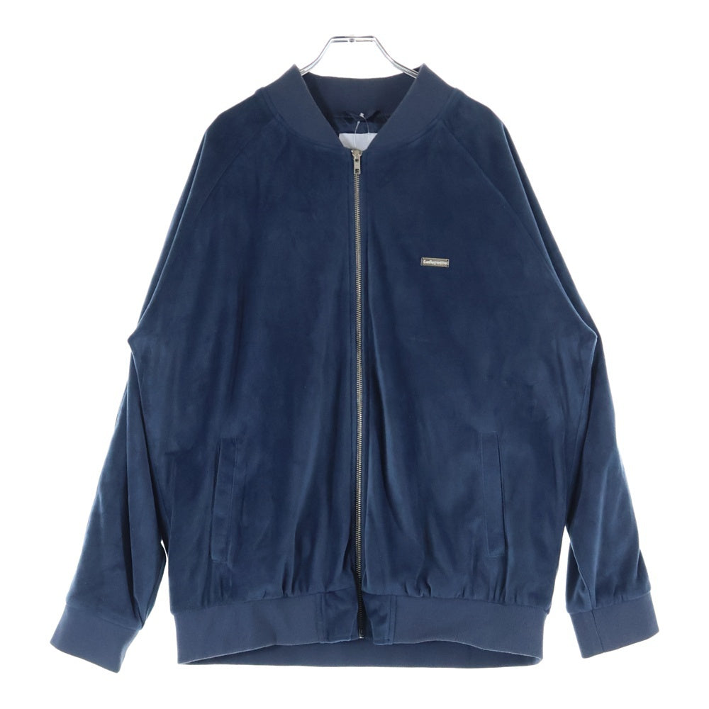 Lafayette(ラファイエット) 19AW LOGO PLATE VELOUR TRACK JACKET ロゴプレート ベロア ジップアップ トラックジャケット ネイビー LA191008