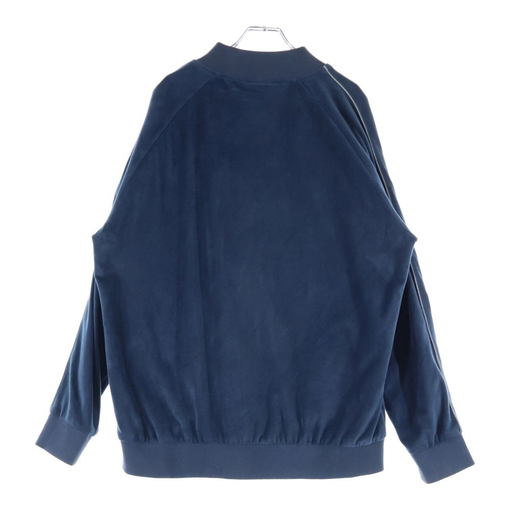 Lafayette(ラファイエット) 19AW LOGO PLATE VELOUR TRACK JACKET ロゴプレート ベロア ジップアップ トラックジャケット ネイビー LA191008