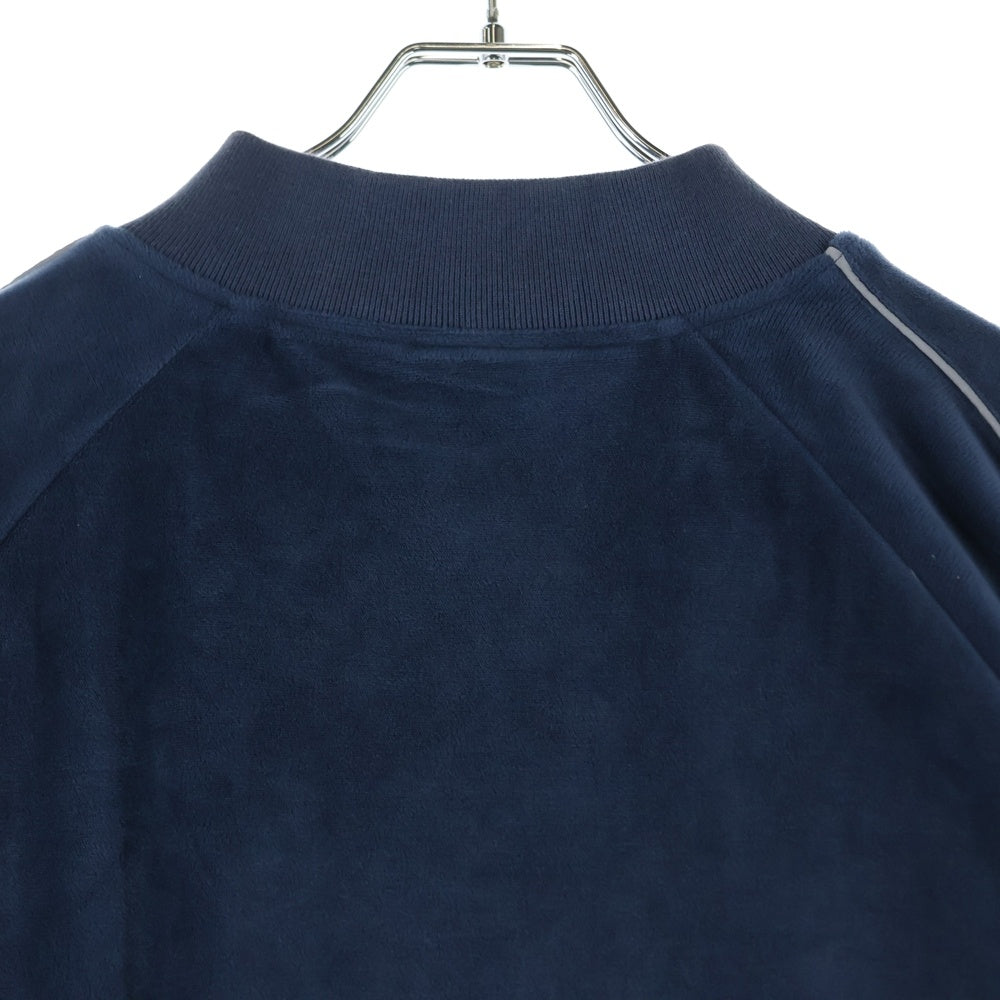 Lafayette(ラファイエット) 19AW LOGO PLATE VELOUR TRACK JACKET ロゴプレート ベロア ジップアップ トラックジャケット ネイビー LA191008