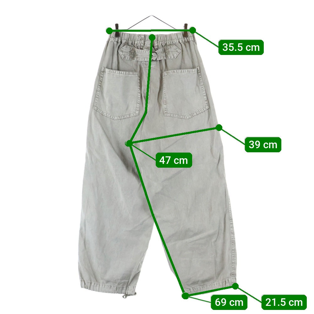 MAISON MIHARAYASUHIRO(メゾンミハラヤスヒロ) 24SS DENIM BAKER PANTS ベイカー デニムパンツ ジーンズ グレー A12PT022