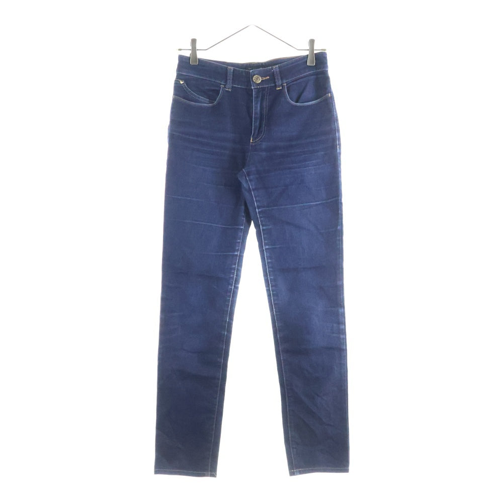 ARMANI(アルマーニ) バックストーンデザイン マルチポケット ジップアップ デニムパンツ インディゴ