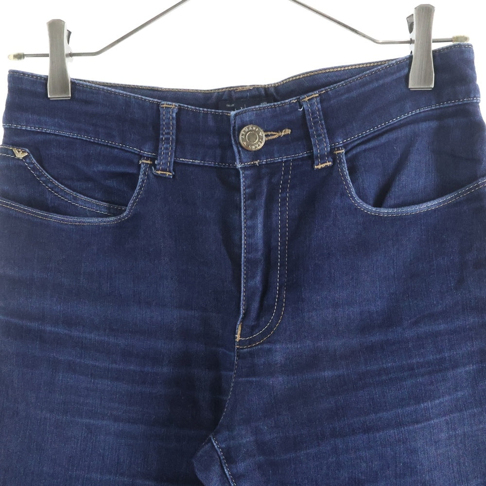ARMANI(アルマーニ) バックストーンデザイン マルチポケット ジップアップ デニムパンツ インディゴ