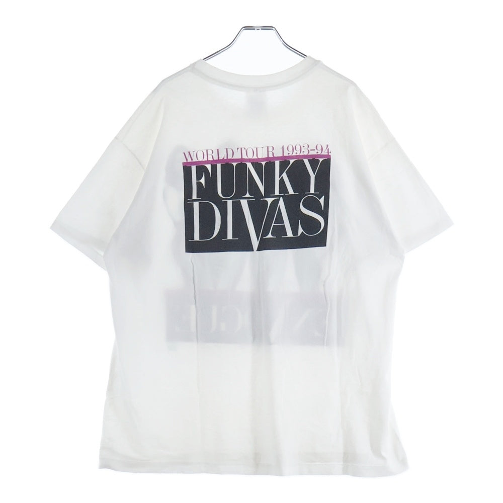VINTAGE(ヴィンテージ) 90S VINTAGE EN VOGUE FUNKY DIVAS TEE ヴィンテージ アンヴォーグ ファンキーディヴァス HANESタグ 両面プリントTシャツ 半袖クルーネックカットソー ホワイト
