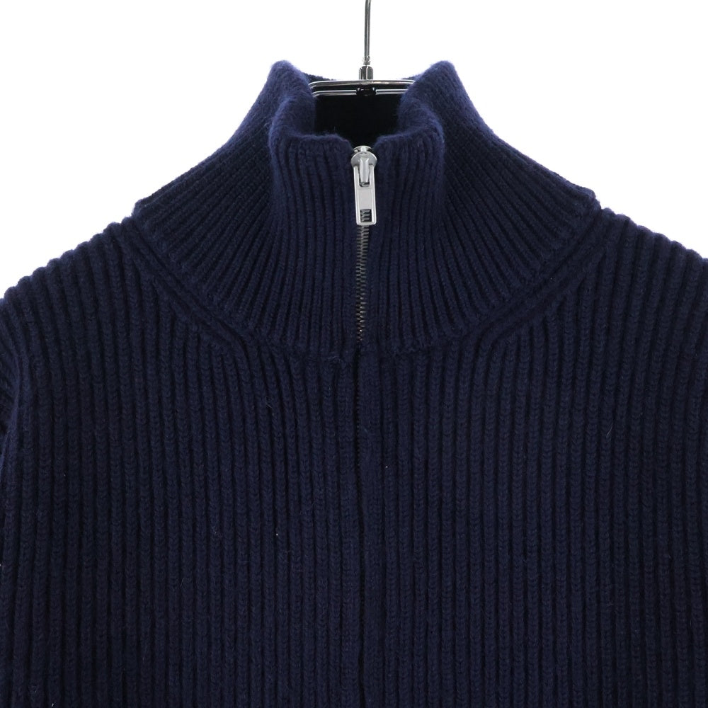 Maison Margiela(メゾンマルジェラ) 19AW DRIVERS KNIT ウール ジップアップ ドライバーズニット ネイビー S50GP0143 S16769