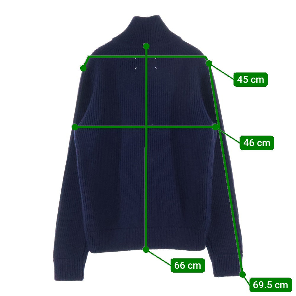 Maison Margiela(メゾンマルジェラ) 19AW DRIVERS KNIT ウール ジップ