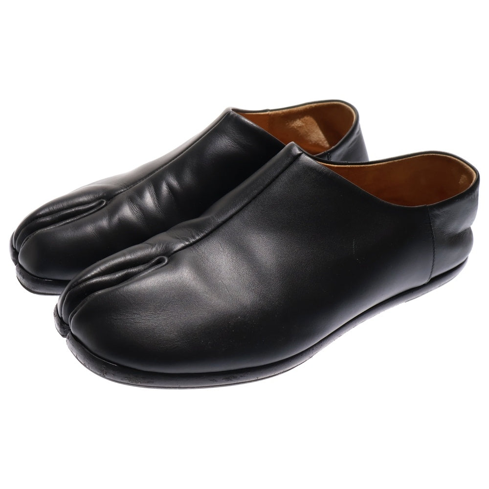Maison Margiela(メゾンマルジェラ) TABI BABOUCHE タビ バブーシュ レザー フラットシューズ ブラック