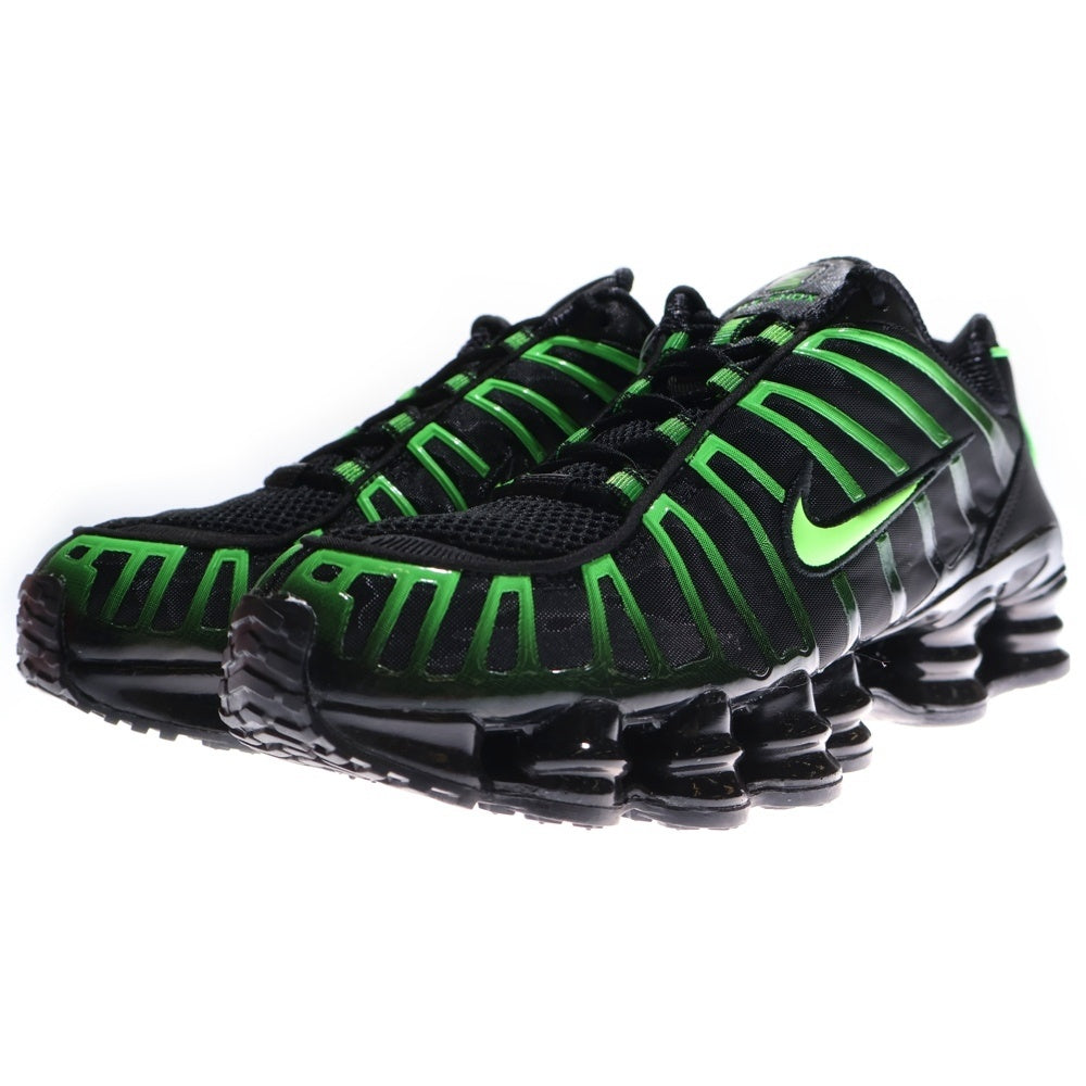 NIKE(ナイキ) SHOX TL BLACK GREEN STRIKE ショックス ブラック グリーンストライク ローカットスニーカーUS8.5/26.5cm AV3595-012