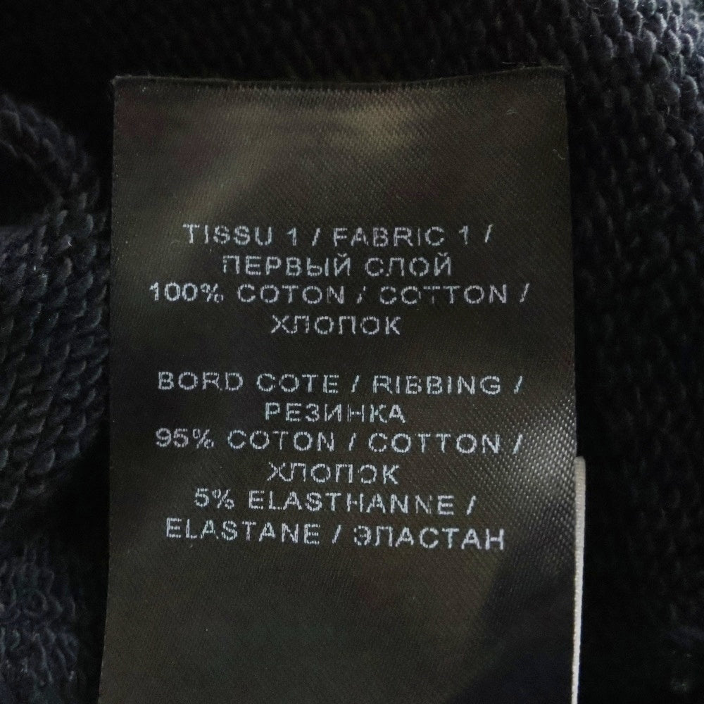 BALMAIN(バルマン) レインボーロゴプリント ジップスリット ジップポケット フーデット スウェットパーカー ブラック 3250I286