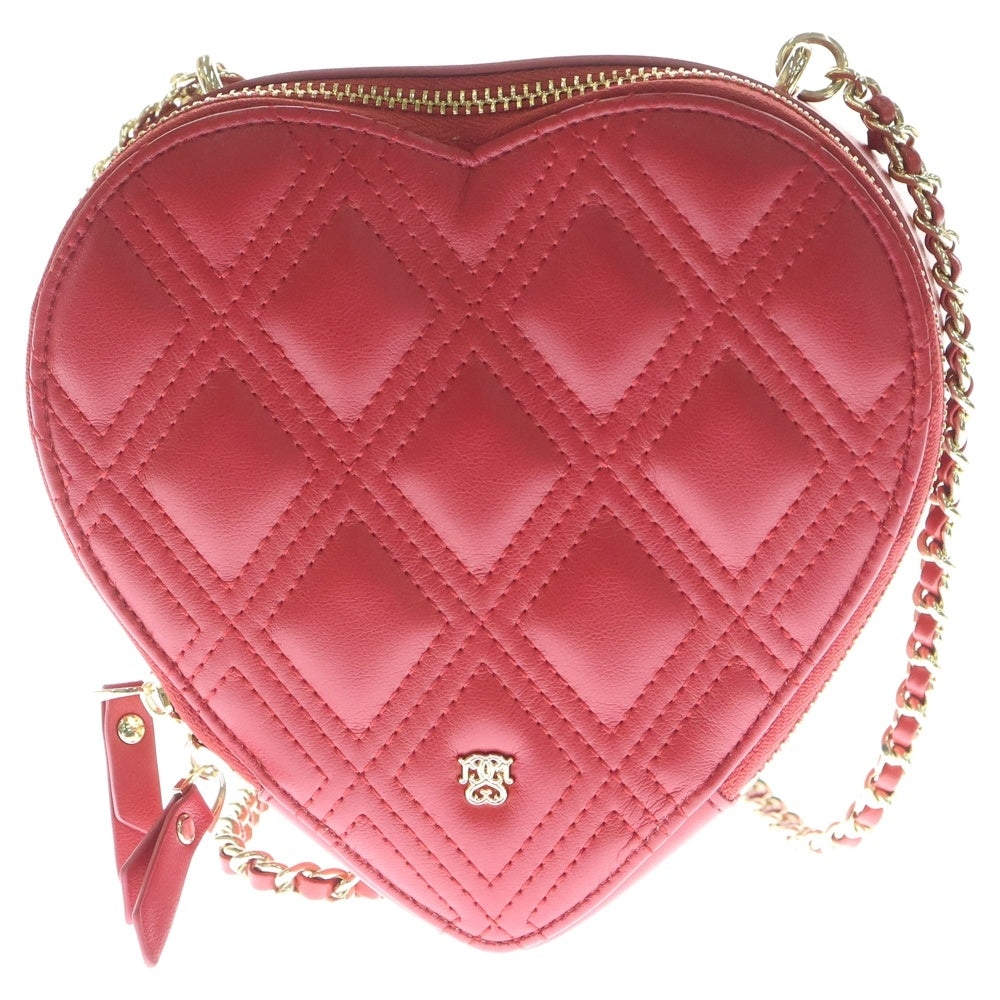 snidel(スナイデル) HEART COLLECTION ハートコレクション チェーンストラップ付 キルティングバッグ レディース レッド SWGB251683