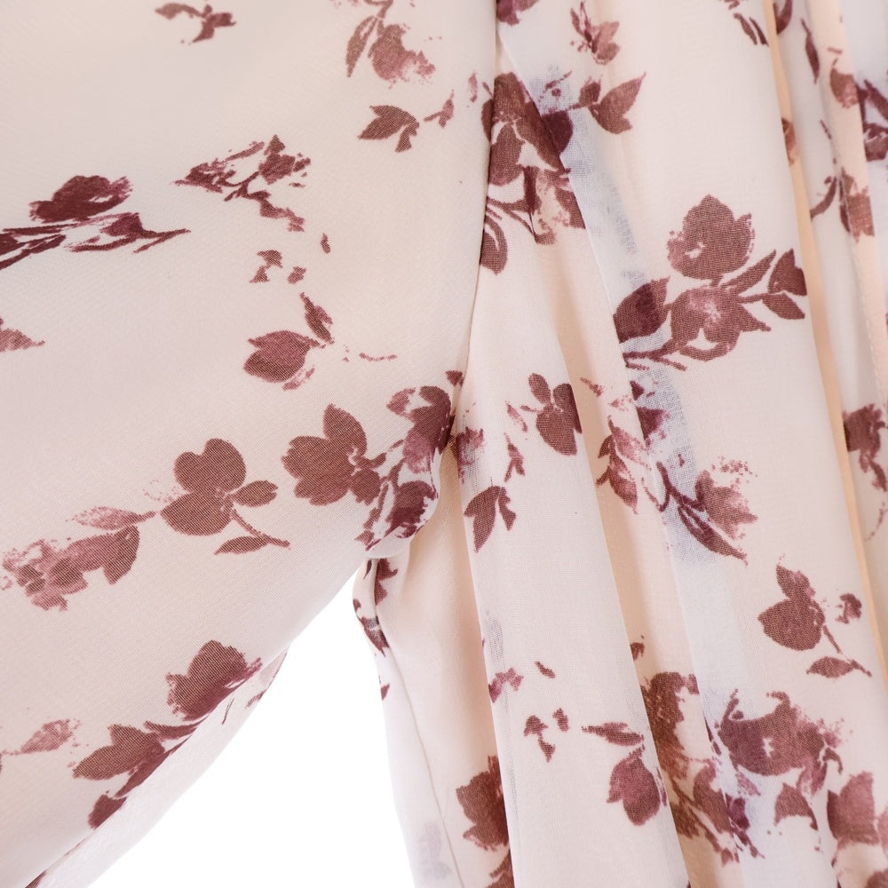 snidel(スナイデル) 総柄プリント パフスリーブ プリーツ フレアワンピース レディース ピンク SWFO245033