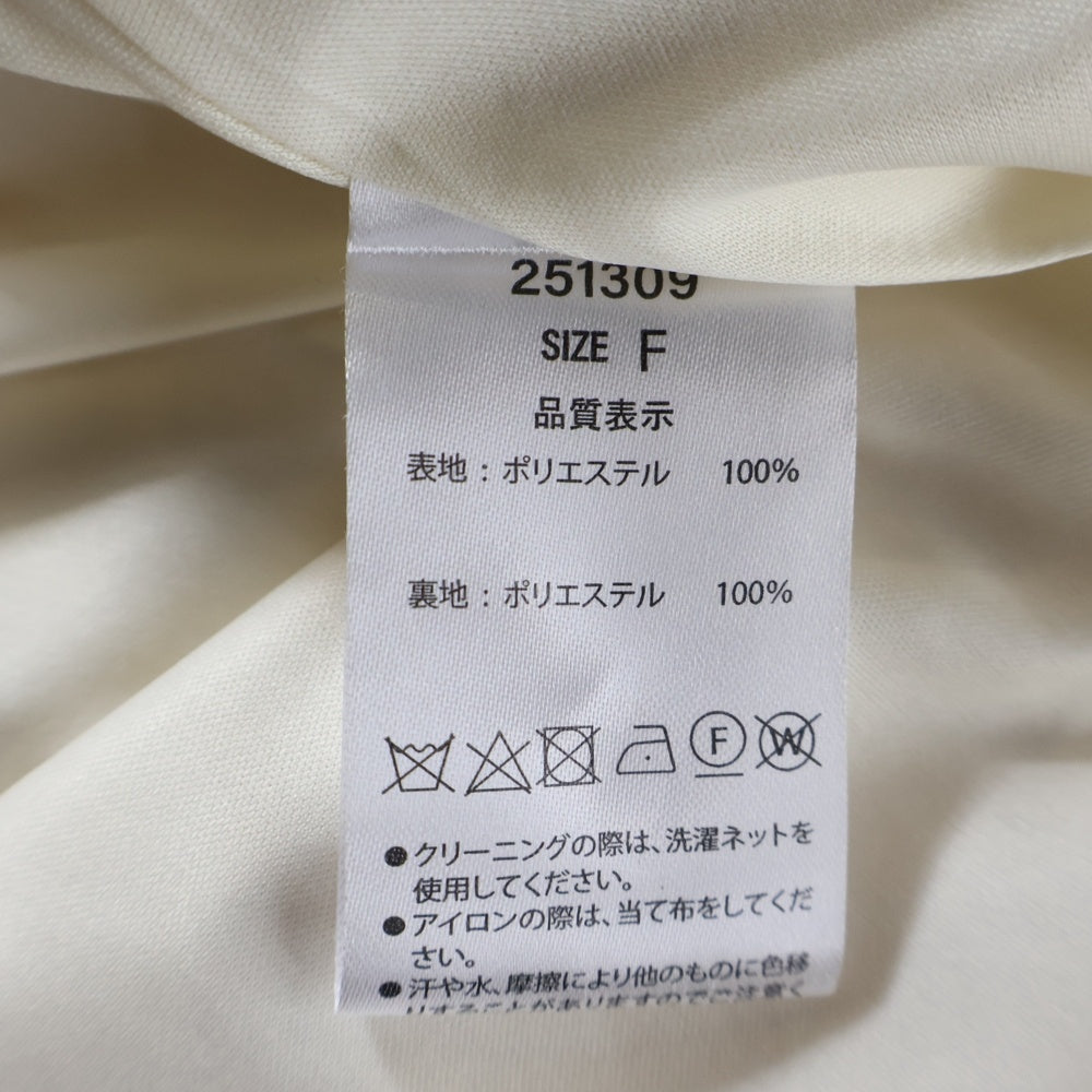 NO BRAND(ノーブランド) MISTREASS ミストレアス 総柄プリント ノースリーブ ギャザー フレアワンピース レディース アイボリー 251309