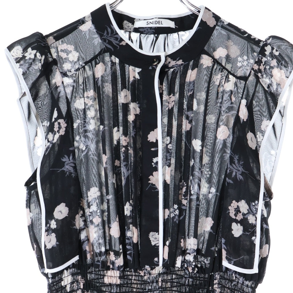 snidel(スナイデル) SUSTAINA バイカラープリーツ ロングワンピース ブラック レディース SWFO244003