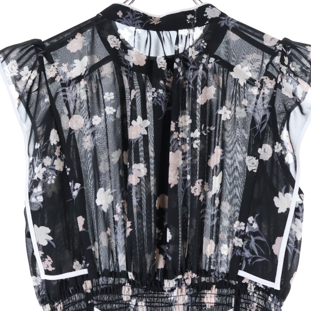 snidel(スナイデル) SUSTAINA バイカラープリーツ ロングワンピース ブラック レディース SWFO244003