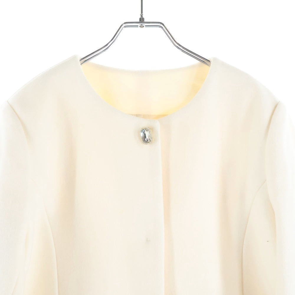 NO BRAND(ノーブランド) tocco closet トッコクローゼット ファーティペット付き フェイクウールコート アイボリー レディース 186-184773
