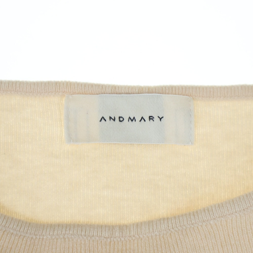 NO BRAND(ノーブランド) ANDMARY アンドマリー KHY CHECK SET ショート丈ニットセット チェック柄 プリーツ ミニワンピース ベージュ/ブラウン レディース AM1015