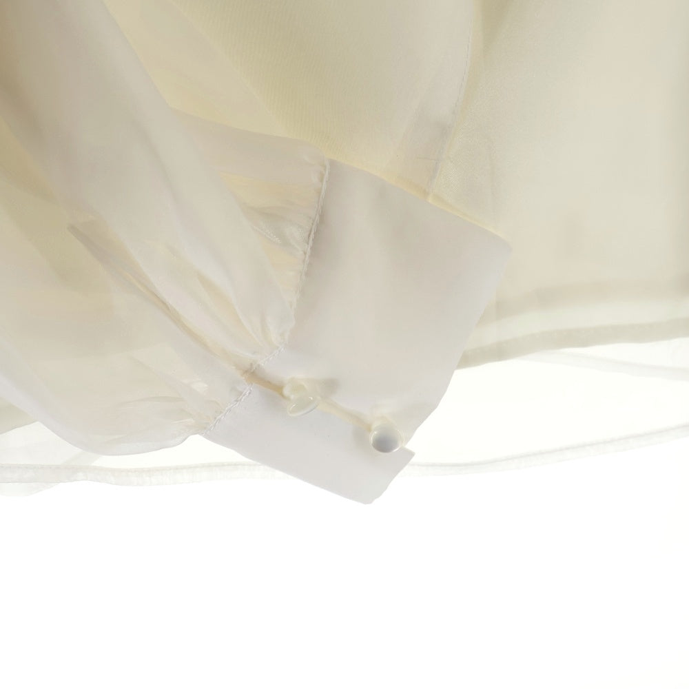 NO BRAND(ノーブランド) MERCYRYDUO マーキュリーデュオ キャミソール付き シースルー ロングスリーブブラウス レディース ホワイト 002450400201-01