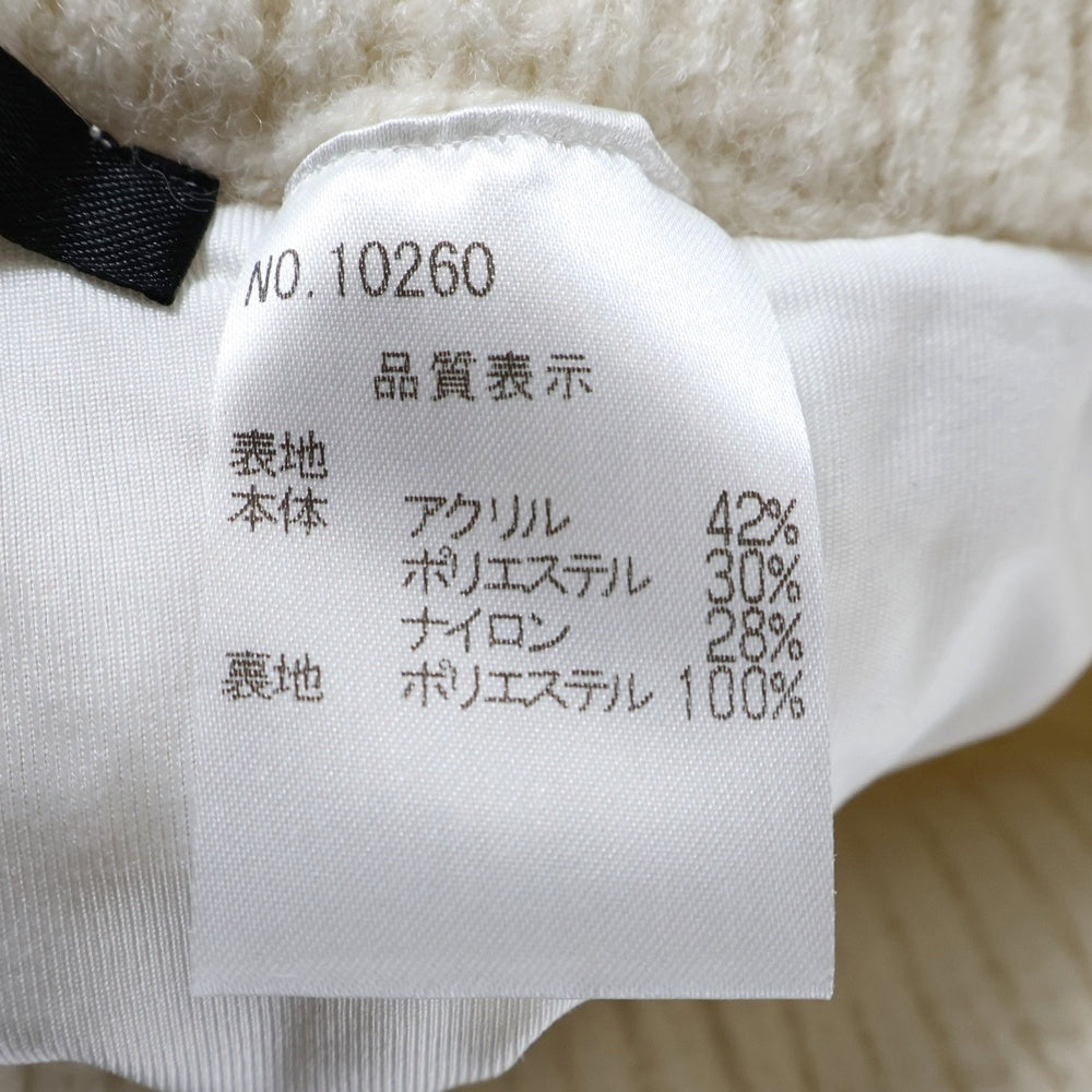 NO BRAND(ノーブランド) M me eme エムミーエメ KNIT SHORT ケーブル編みニット ショーツ ハーフパンツ アイボリー レディース 10260