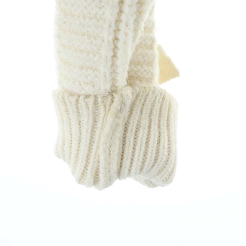 NO BRAND(ノーブランド) M me eme エムミーエメ KNIT SWEATER アームリボン ケーブル編みニット セーター アイボリー レディース 10249