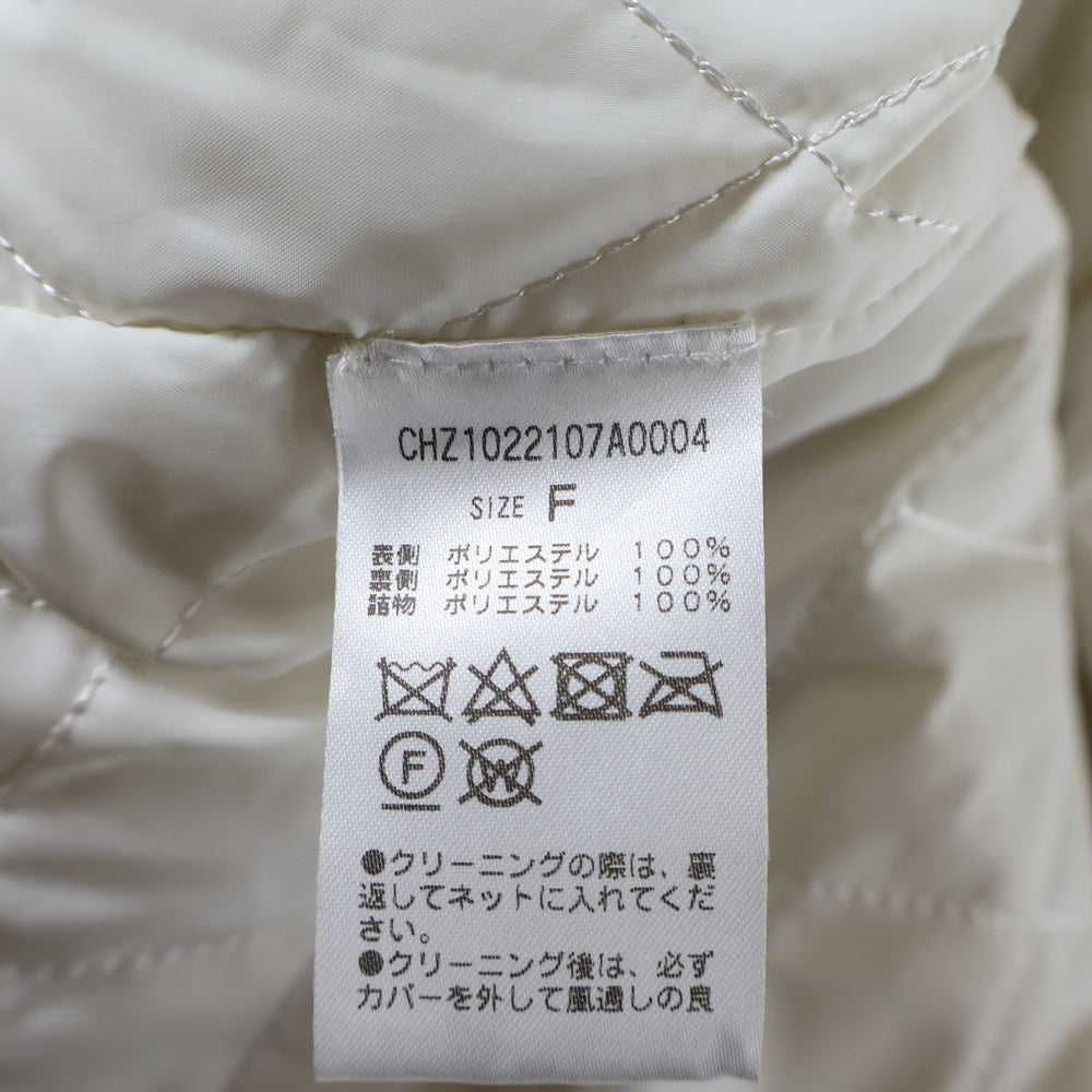 Chico(チコ) エコファー ライナーキルティング ベスト ホワイト レディース CHZ1022107A0004