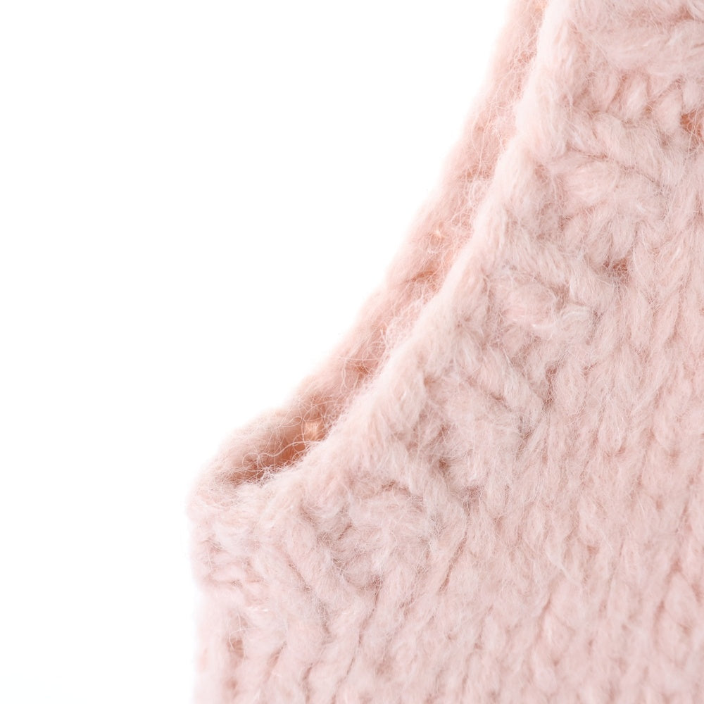 ZARA(ザラ) ケーブル編み ローゲージ ニットベスト ピンク レディース 2142/002/621