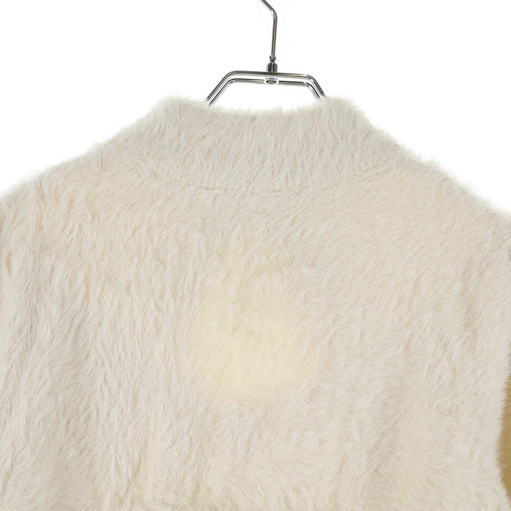 NO BRAND(ノーブランド) michellMacaron ミシェルマカロン リボンシャギー ニットトップス セーター ベージュ レディース SFY0439C