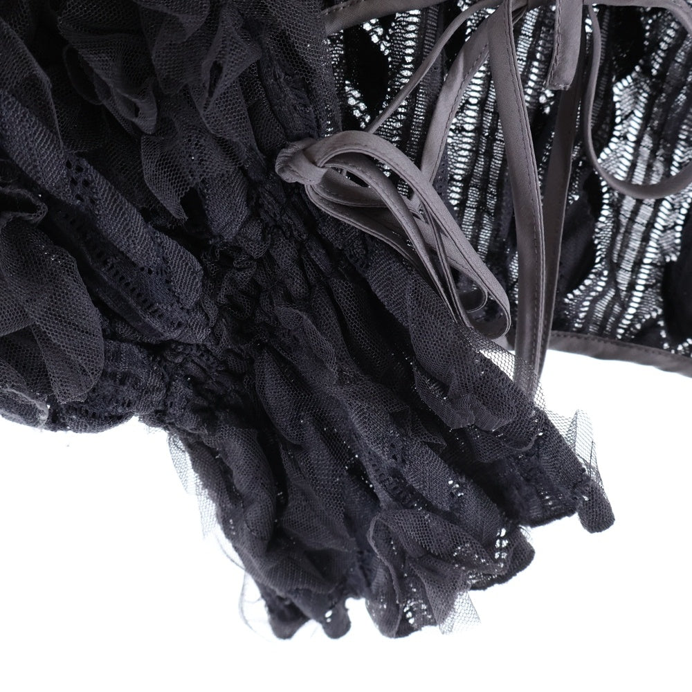 snidel(スナイデル) チュールフリル リボンカーディガン グレー レディース SWFB242084