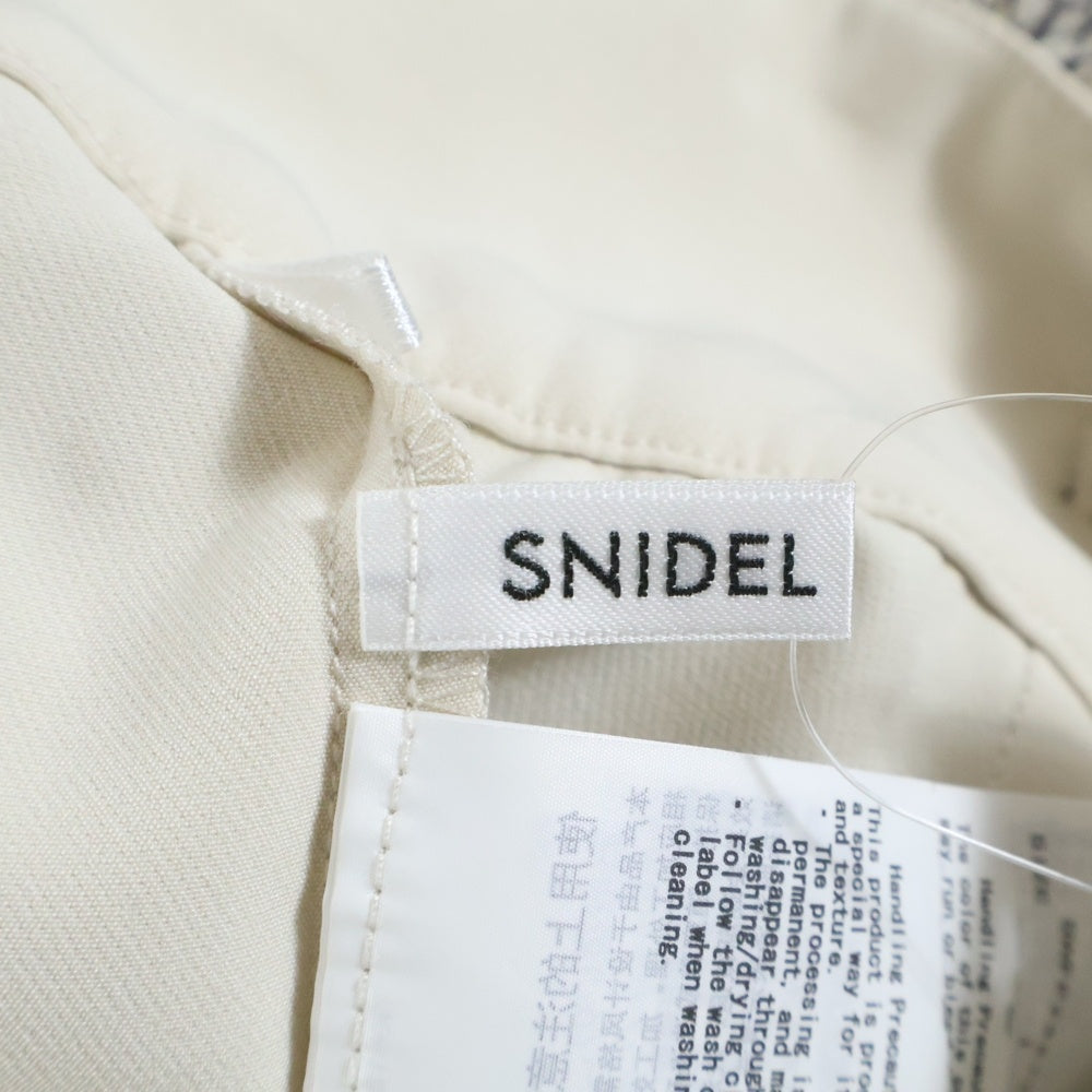 snidel(スナイデル) プリーツ スカショーパンツ ベージュ/ブラック レディース SWFP242139