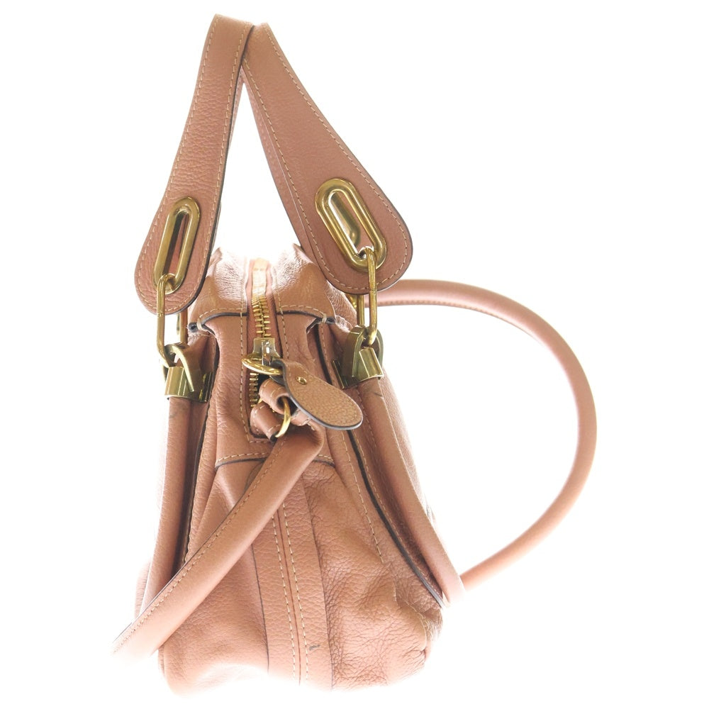 Chloe(クロエ) パラティ スモール レザー ハンド ショルダーバッグ ピンク レディース