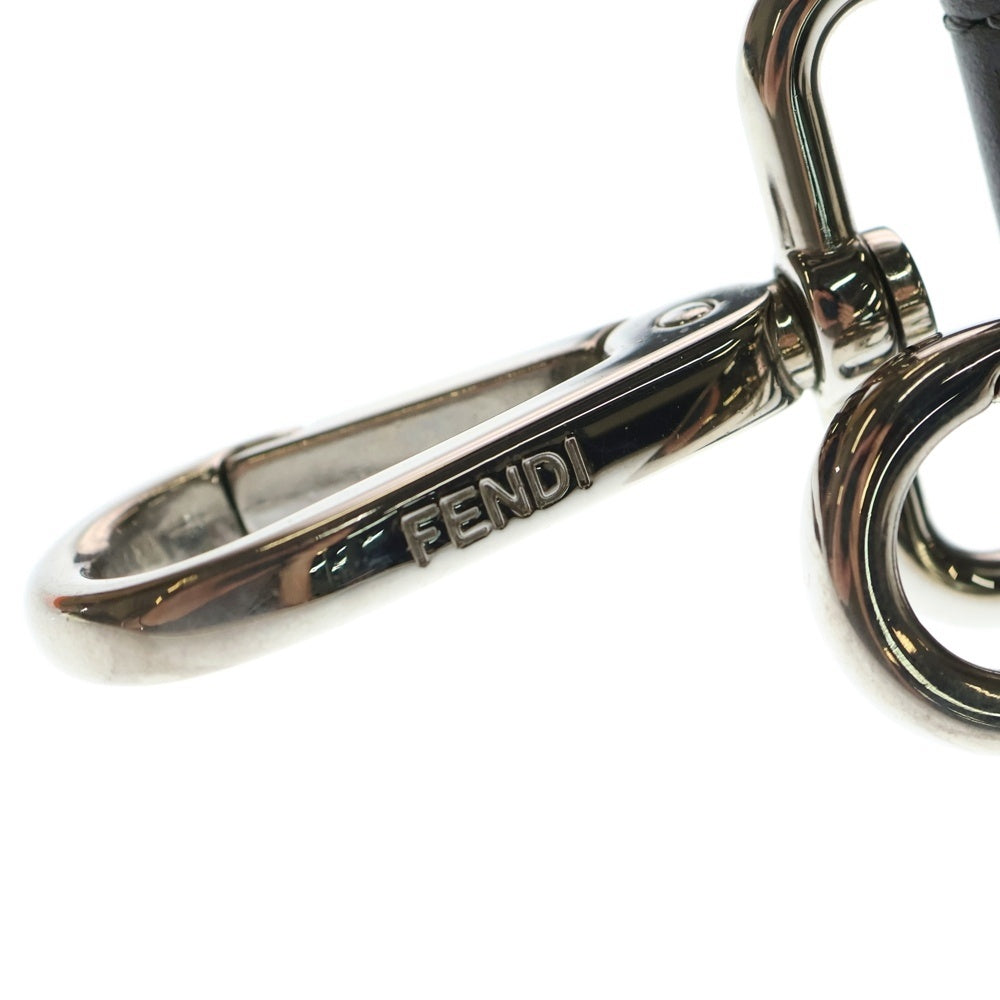 FENDI(フェンディ) ズッカ柄 ストラップ ユー ロング バックショルダーストラップ グレー/ブラック 8AV077 レディース