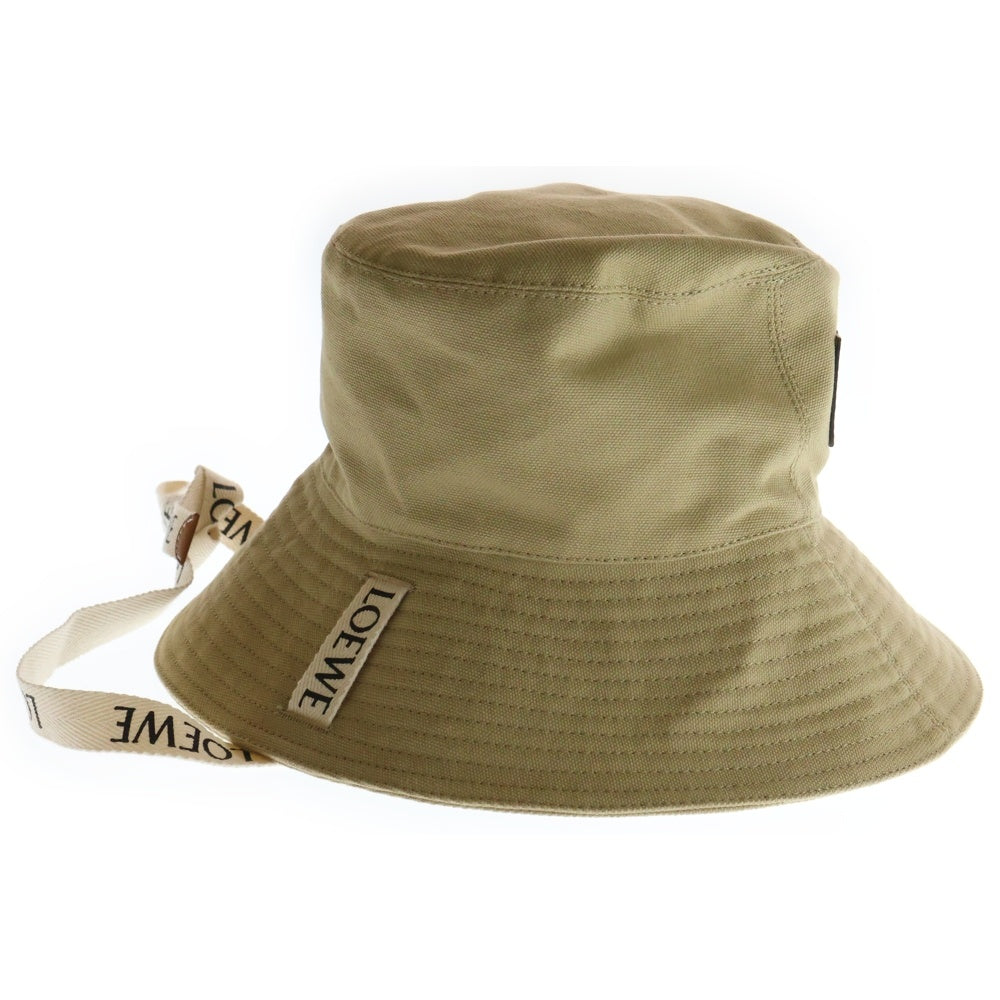 LOEWE(ロエベ) ×PAULA'S IBIZA パウラズイビザ フィッシャーマン コットンバケットハット 帽子 ベージュ K820HF1X24 レディース