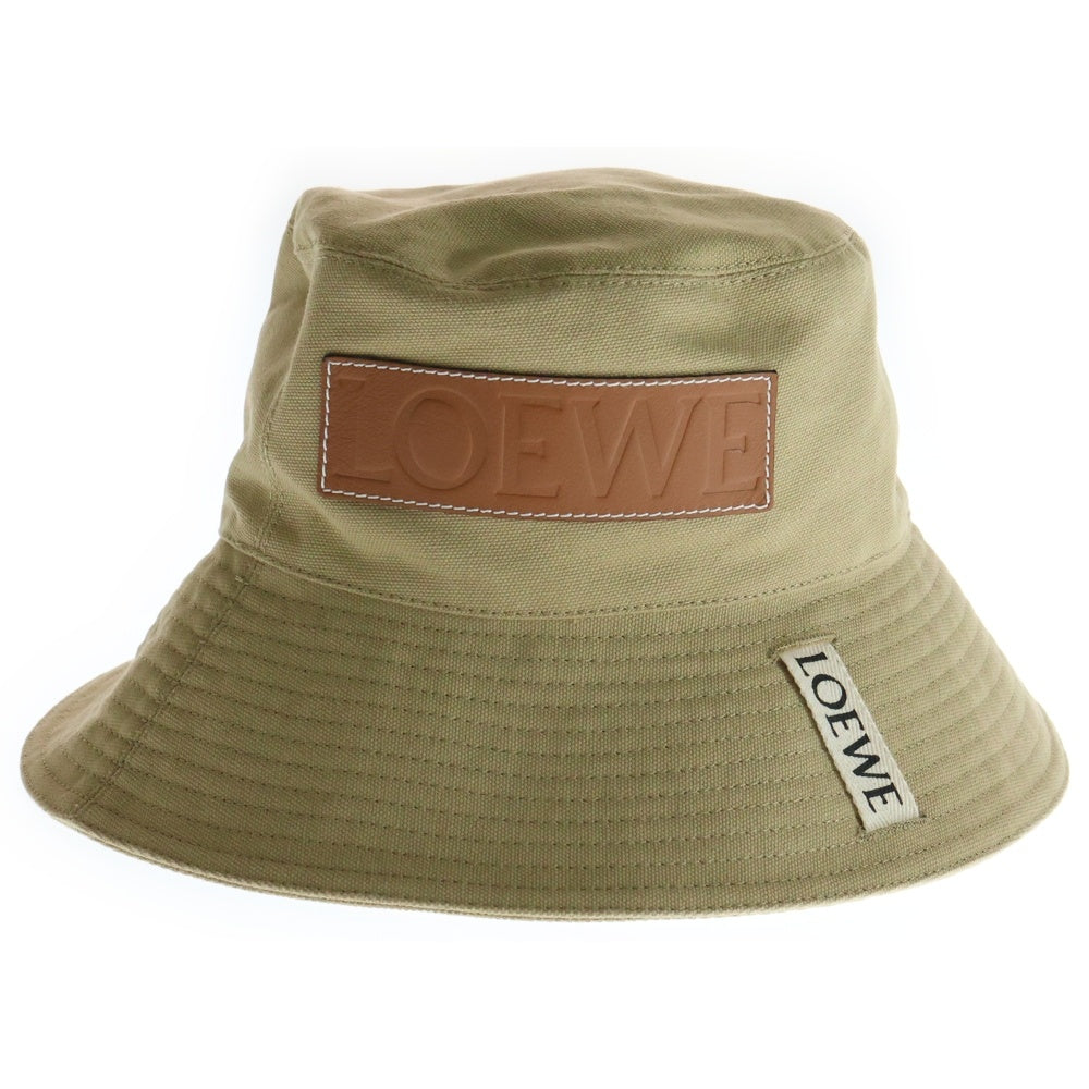 LOEWE(ロエベ) ×PAULA'S IBIZA パウラズイビザ フィッシャーマン コットンバケットハット 帽子 ベージュ K820HF1X24 レディース