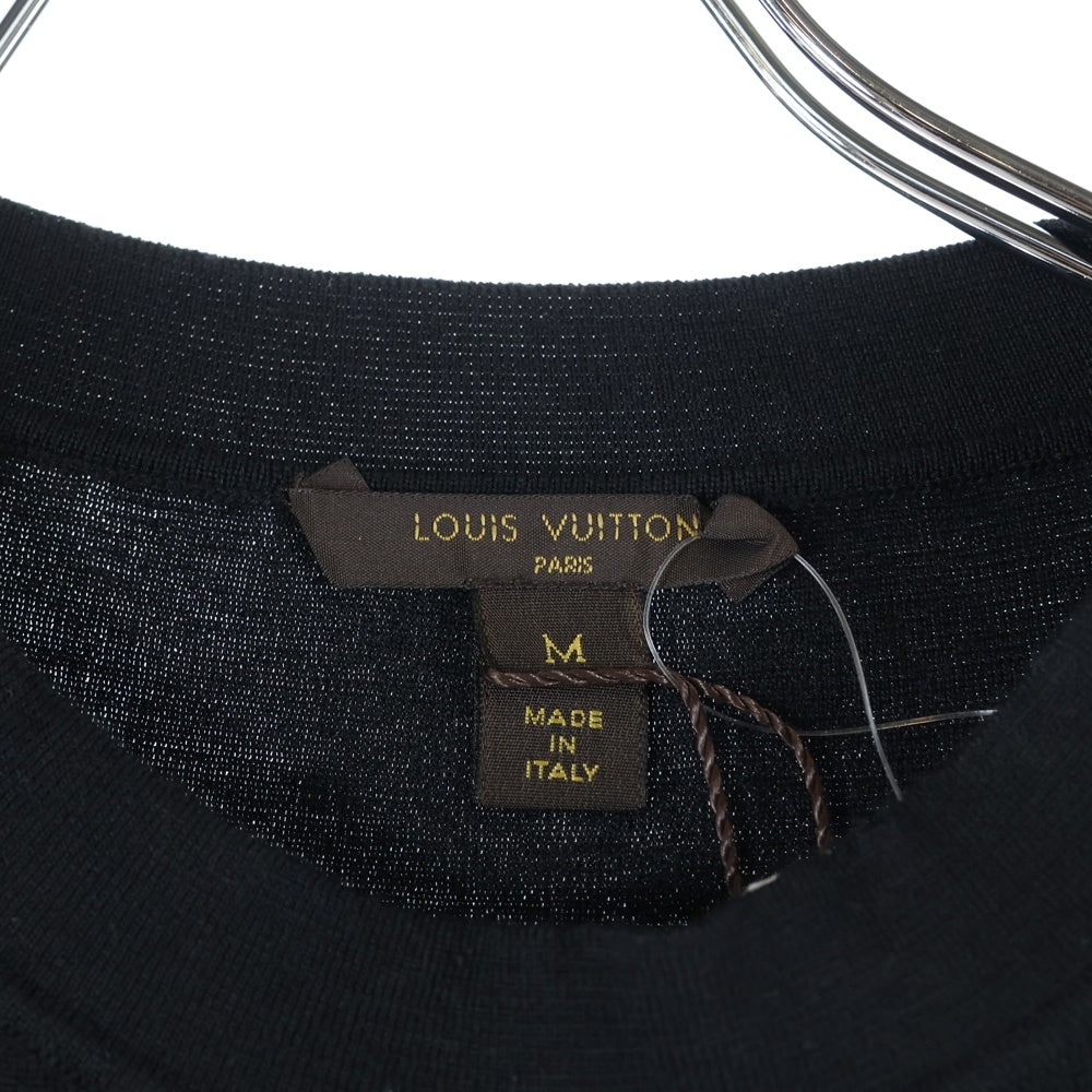 LOUIS VUITTON(ルイヴィトン) 17AW サイドスナップ ショートスリーブ ウールワンピース ドレス レディース ブラック RW172W MTS FDKD18