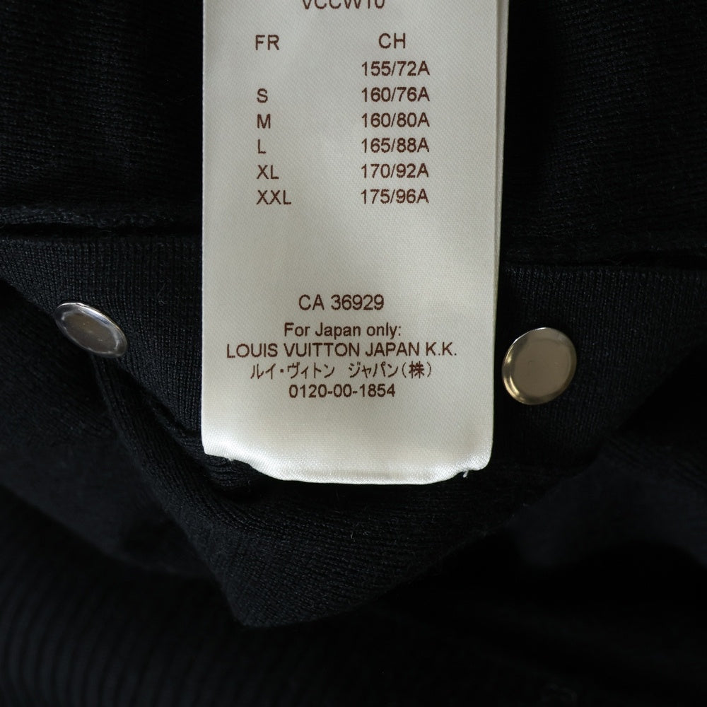 LOUIS VUITTON(ルイヴィトン) 17AW サイドスナップ ショートスリーブ ウールワンピース ドレス レディース ブラック RW172W MTS FDKD18