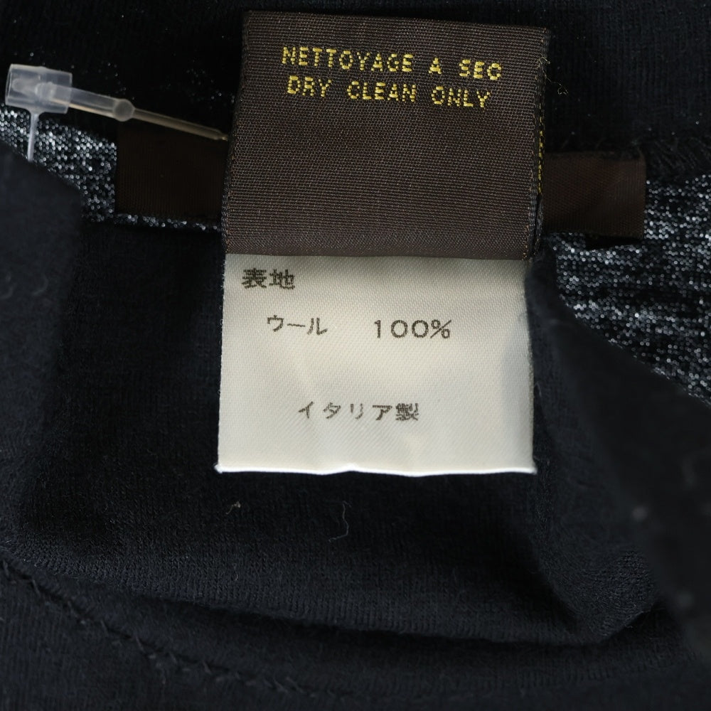 LOUIS VUITTON(ルイヴィトン) ショルダースナップ ハイネック長袖Tシャツ カットソー レディース ブラック