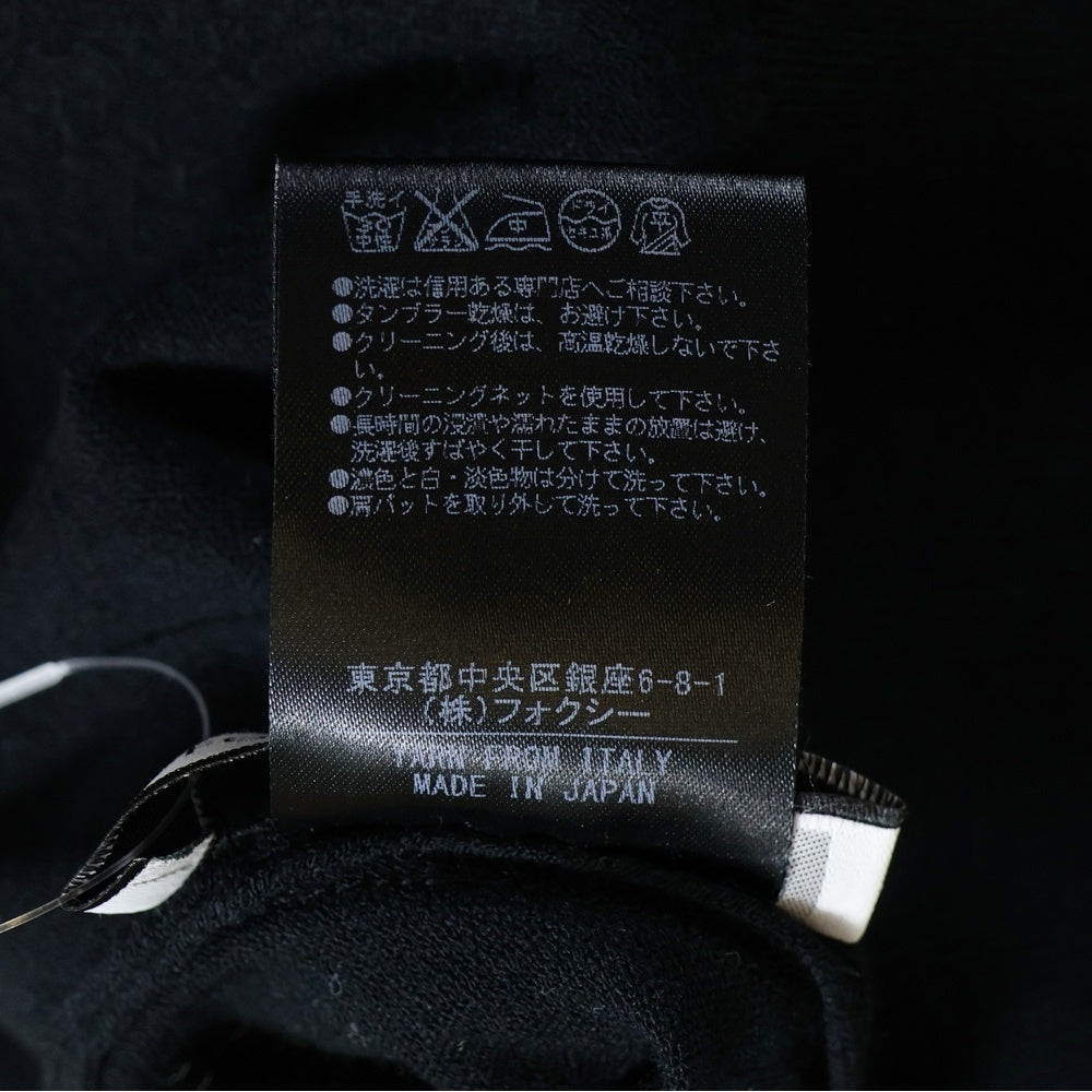 FOXEY(フォクシー) レーヨン混 ロングニットカーディガン レディース ブラック 33105-NAJFE155D-2