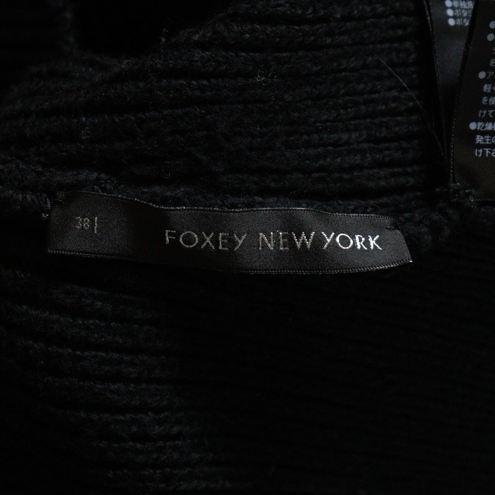 FOXEY(フォクシー) ハイゲージ タートルネックニットセーター レディース ブラック 29257-NATFF151MK