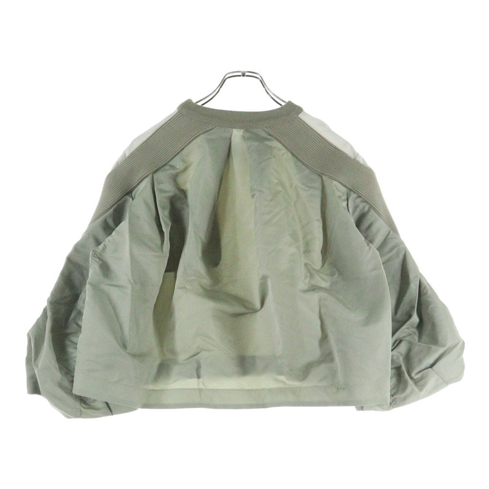 Sacai(サカイ) 23SS Suiting X Nylon Twill Pullover ナイロン ツイル プルオーバー スウェットトレーナー カーキ レディース 23-06620