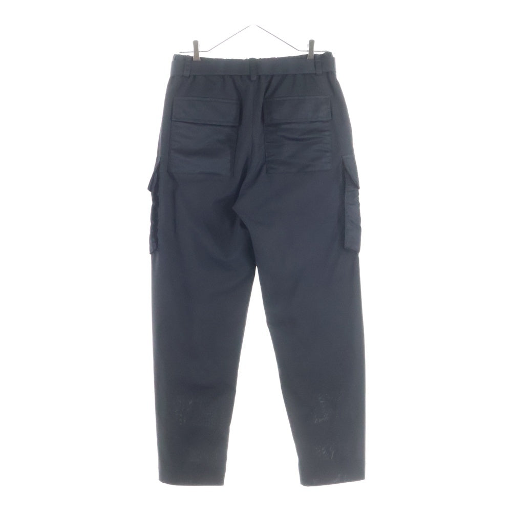 Sacai(サカイ) 23SS Suiting Pants ベルト付き カーゴ スラックスパンツ ブラック レディース 24-07512