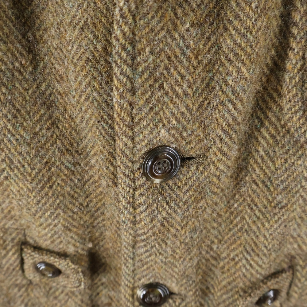 NICOLE(ニコル) ウールキュプラ ヘリンボーン テーラードジャケット ブラウン MN3309