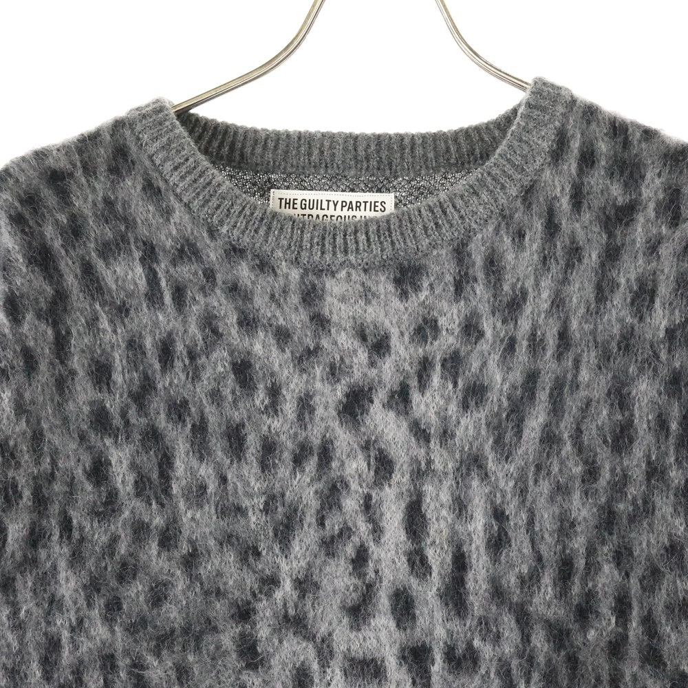 WACKO MARIA(ワコマリア) LEOPARD MOHAIR KNIT クルーネック