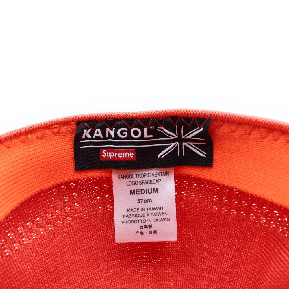 SUPREME(シュプリーム) 22SS ×KANGOL Ventair Logo Space Cap ベントエアー ロゴ スペース メッシュキャップ オレンジ H54SS22