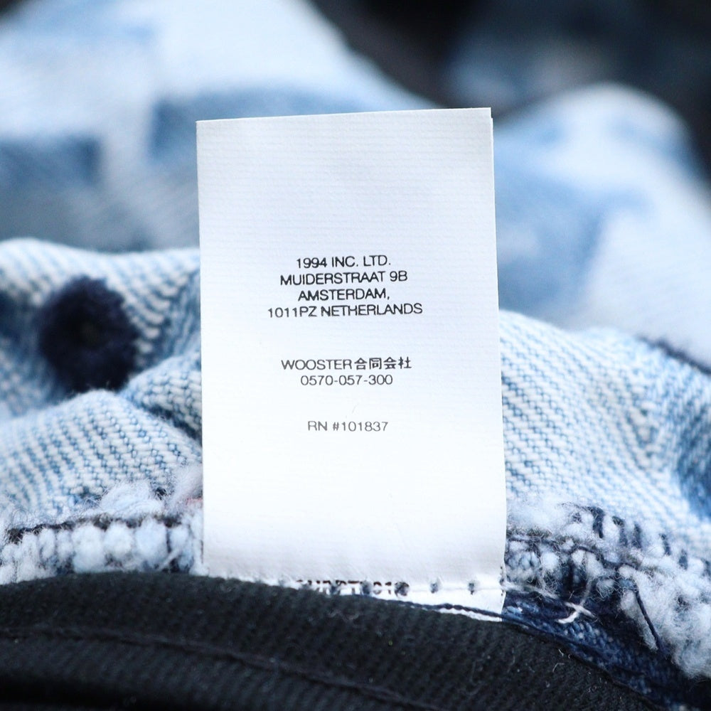 SUPREME(シュプリーム) 22SS Fat Tip Jacquard Denim Crusher ファットジップ ジャガード デニム クラッシャー バケットハット インディゴ