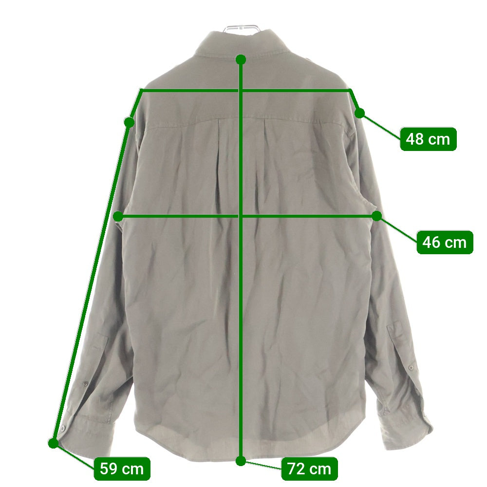 TOM FORD(トムフォード) ボタンダウン 長袖 シャツ カーキ 9FT800